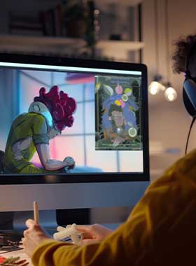 Animación 2D y 3D avanzada para publicidad,<br> series, cine, gaming y e-learning. 