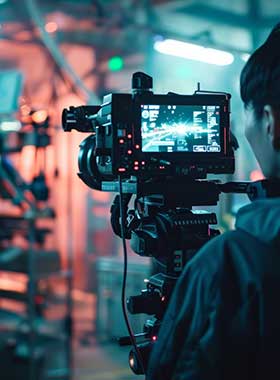 Soluciones audiovisuales<br> para branding, eventos, lanzamientos y más.